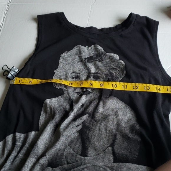 Marilyn Monroe Black Gray White Classic Graphic Tank Top size Small - Picture 13 of 13